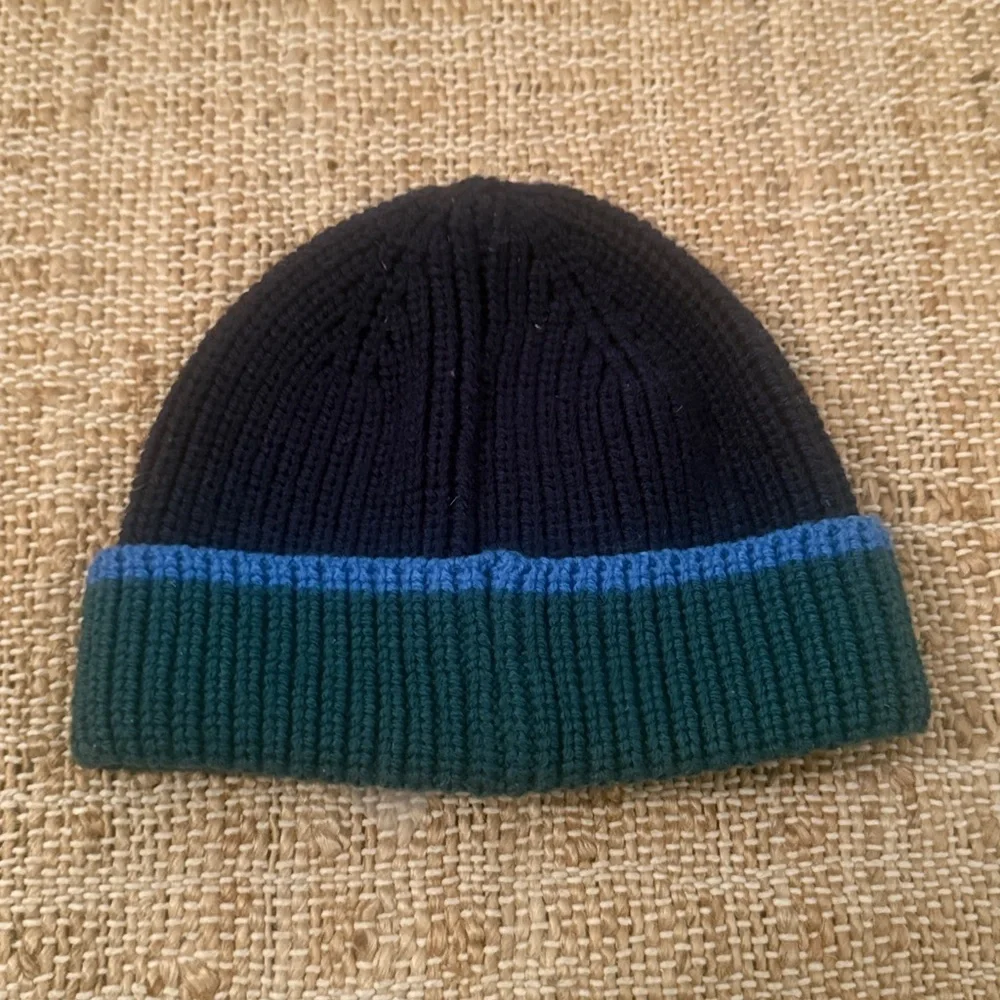 Vineyard Vines Color Block Blue Green Kids Beanie OS